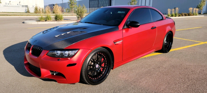 Red BMW with paint protection finish
